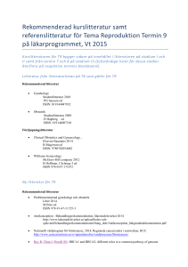Rekommenderad litteratur för Tema Reproduktion