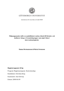 GÖTEBORGS UNIVERSITET