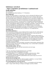 Infektioner och idrott