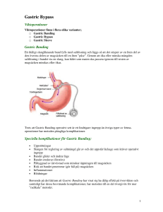 Gastric Bypass - Kostdemokrati