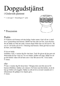 Dopgudstjänst - Svenska Kyrkan