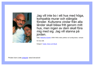 Jag vill inte bo i ett hus med höga, kompakta murar och stängda