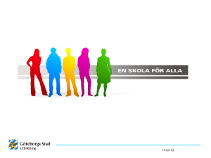 Jämställd skola = vinst för alla Torslandas