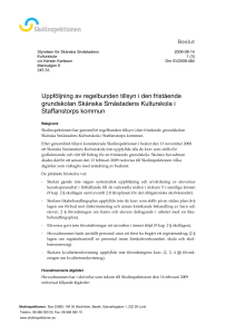Uppföljning av regelbunden tillsyn i den fristående