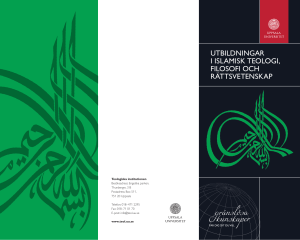 Utbildningar i islamisk teologi, filosofi och rättsvetenskap