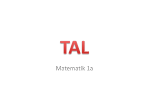 Olika typer av tal