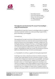 Yttrande över promemorian Ds 2013:26 Viss