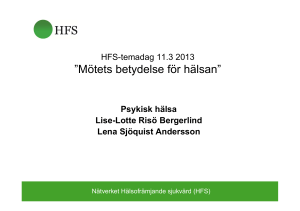 Psykisk hälsa - HFS