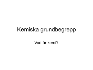 Kemiska grundbegrepp