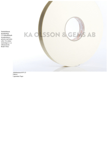 Dubbelhäftande skumplasttejp 971Dubbelhäftande skumplasttejp