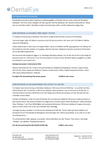 databaskonverteringar