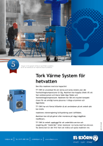 Tork Värme System för hetvatten