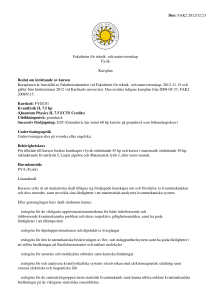 Kursplan - Karlstads universitet