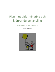 Plan mot diskriminering och kränkande behandling 2016/2017