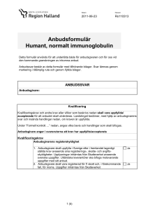 Anbudsformulär
