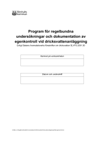 1 Allmänna uppgifter