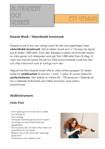 Instrument/Genrekunskap år 4
