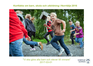Kortfakta om barn, skola och utbildning i
