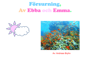 Försurning, Av Ebba och Emma.