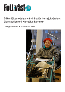 Säker läkemedelsanvändning för hemsjukvårdens äldre patienter i