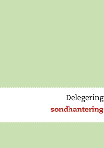 Delegering av sondhantering