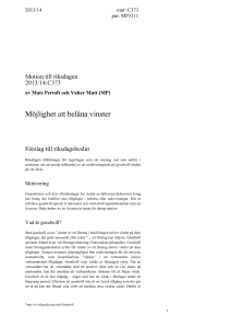 MP3311 - Riksdagens öppna data