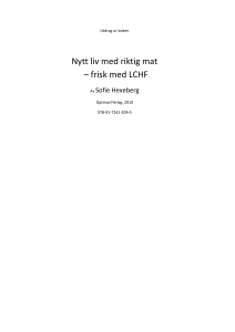 Nytt liv med riktig mat – frisk med LCHF