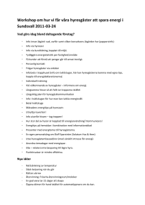 Workshop om hur vi får våra hyresgäster att spara energi i