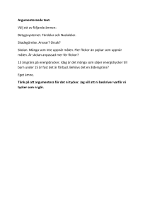 Argumenterande text uppgift sva 5 november