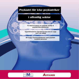 Psykiatri för icke psykiatriker i offentlig sektor