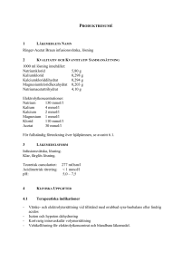 Ringer-Acetat Braun solution for infusion SmPC