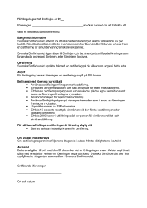 Certifieringsavtal Simlinjen