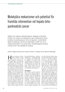 pankreatisk cancer - Svensk Kirurgisk Förening