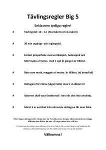 Tävlingsregler Big 5”!