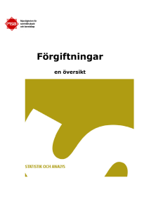 Förgiftningar en översikt : statistik och analys