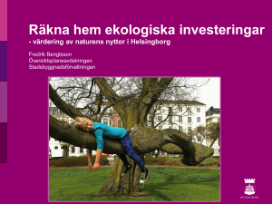 Räkna hem ekologiska investeringar