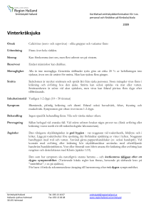 Vinterkräksjuka - Region Halland