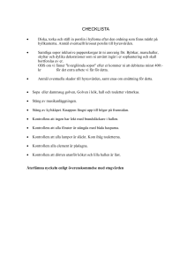 Checklista - lindans bystuga