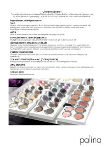 ColorEyes (pearly) Ingredienser, skimriga nyanser: TALC