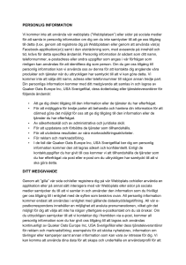 personlig information ditt medgivande