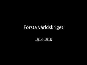 första vkr och mellankrigstiden
