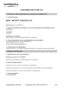 Aktivt kol granulat