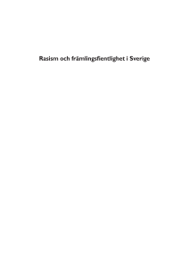 Rasism och främlingsfientlighet i Sverige
