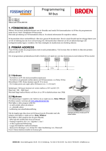 Programmering M-bus