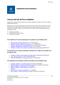 Lista på avtal där det finns restplatser