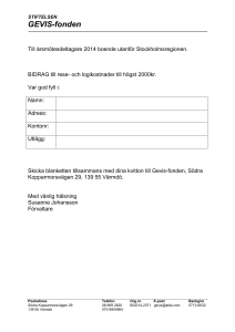 Till årsmötesdeltagare 2009 boende utanför