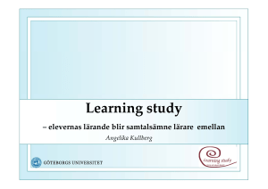Angelika Kullbergs seminarium 1