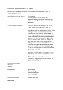 Anteckningar Föräldramöte SSK P09