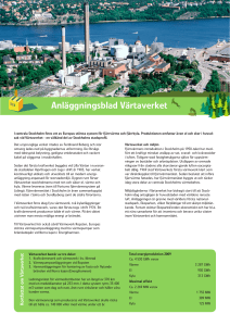 Anläggningsblad Värtaverket