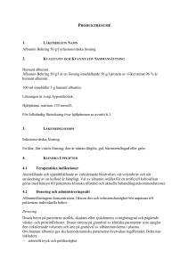 Albumin Behring 50 g per l solution for infusion SmPC